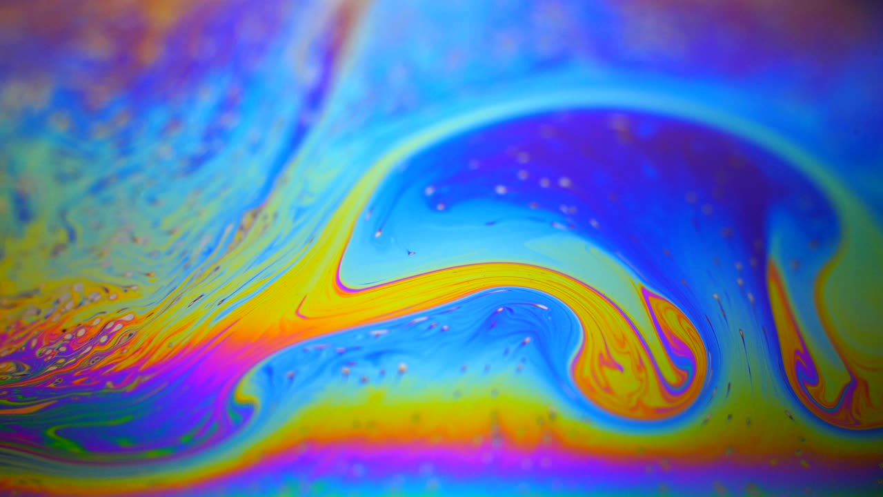 colores en movimiento, efecto líquido, burbujas de jabón