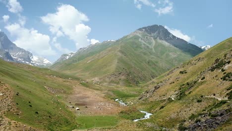 beautiful endless landscapes in kyrgyzstan, central asia