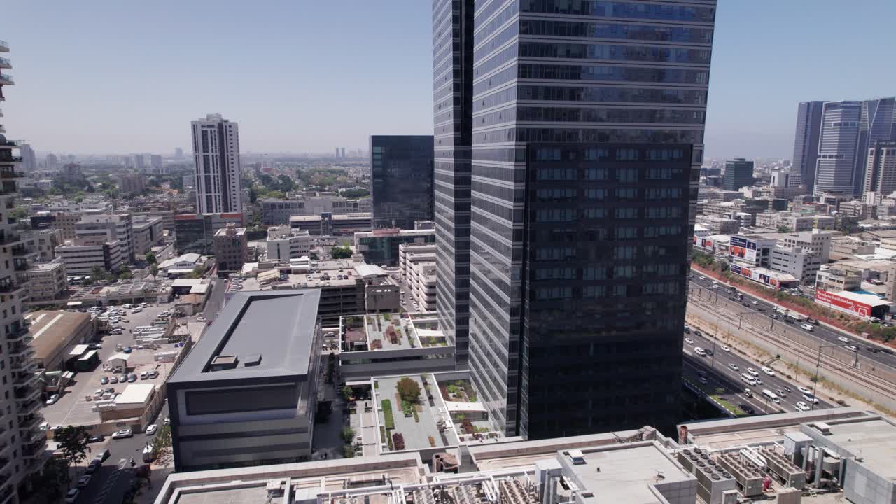 edificios comerciales en la bolsa de valores de tel aviv de israel