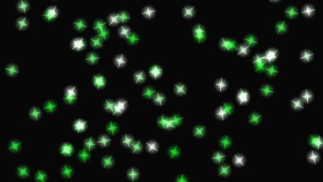 animación de partículas de estrellas brillantes gráficos de movimiento