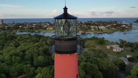 a cool aerial video of the jupiter florida lighthouse