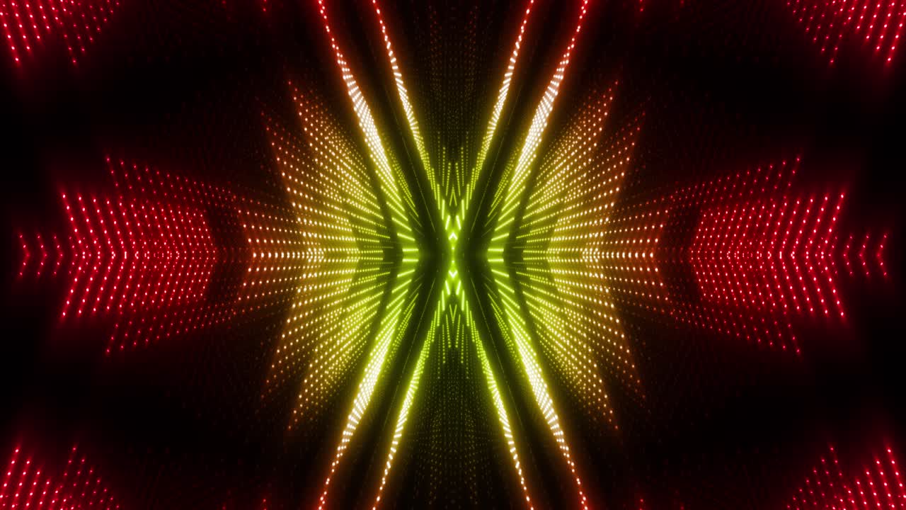 Vibrant LED Lightshow Tunnel