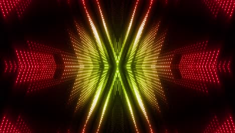 vibrant led lightshow tunnel
