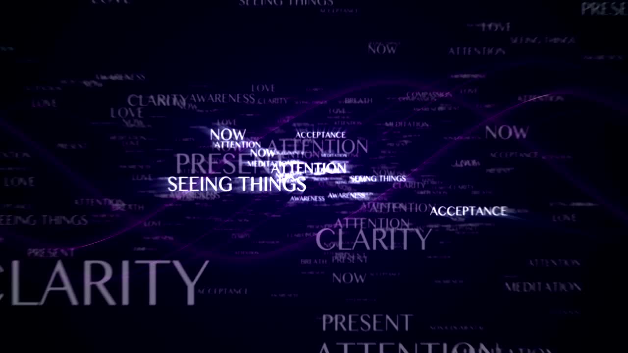 MINDFULNESS Keywords, Rendering, Animation, Background, Loop