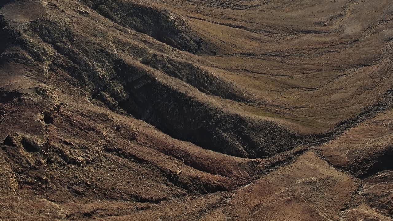 Esplorando la vista aerea di Fuerteventura nel paesaggio spagnolo