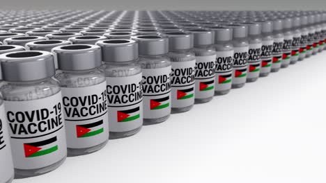 botellas de vacuna contra la covid-19 jordania