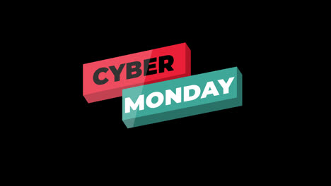 Cyber-Monday-sale-sign-banner-for-promo-video.-Sale-badge.-Special-offer-discount-tags-with-Alpha-Channel-transparent-background.