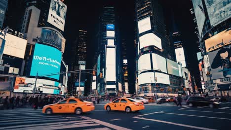 times square at night