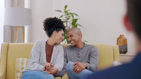 Therapy,-happy-and-couple-on-sofa-for-counseling