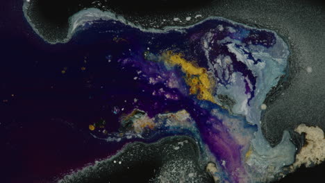 fluxo de fluido abstrato de mistura de cores