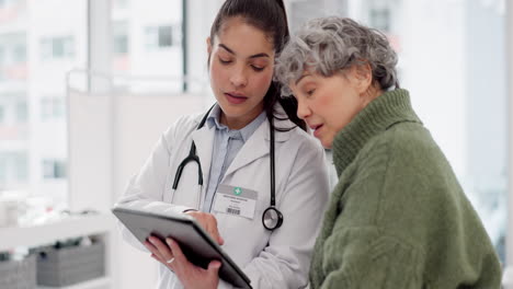 Results,-tablet-or-doctor-with-senior-patient