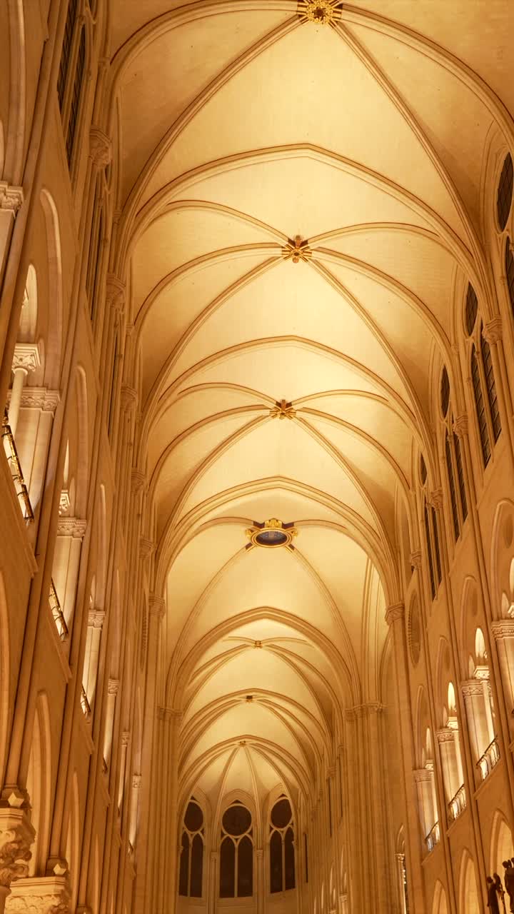 Architectural Interior with Arched Ceiling