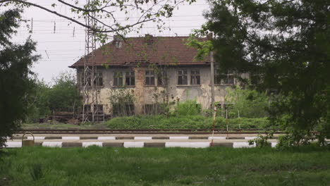 old, abandoned building in post communist bulgaria in eastern europe