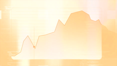 business performance graph with abstract background