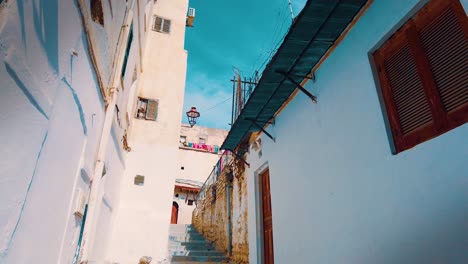 a narrow alley in the casbah of algiers