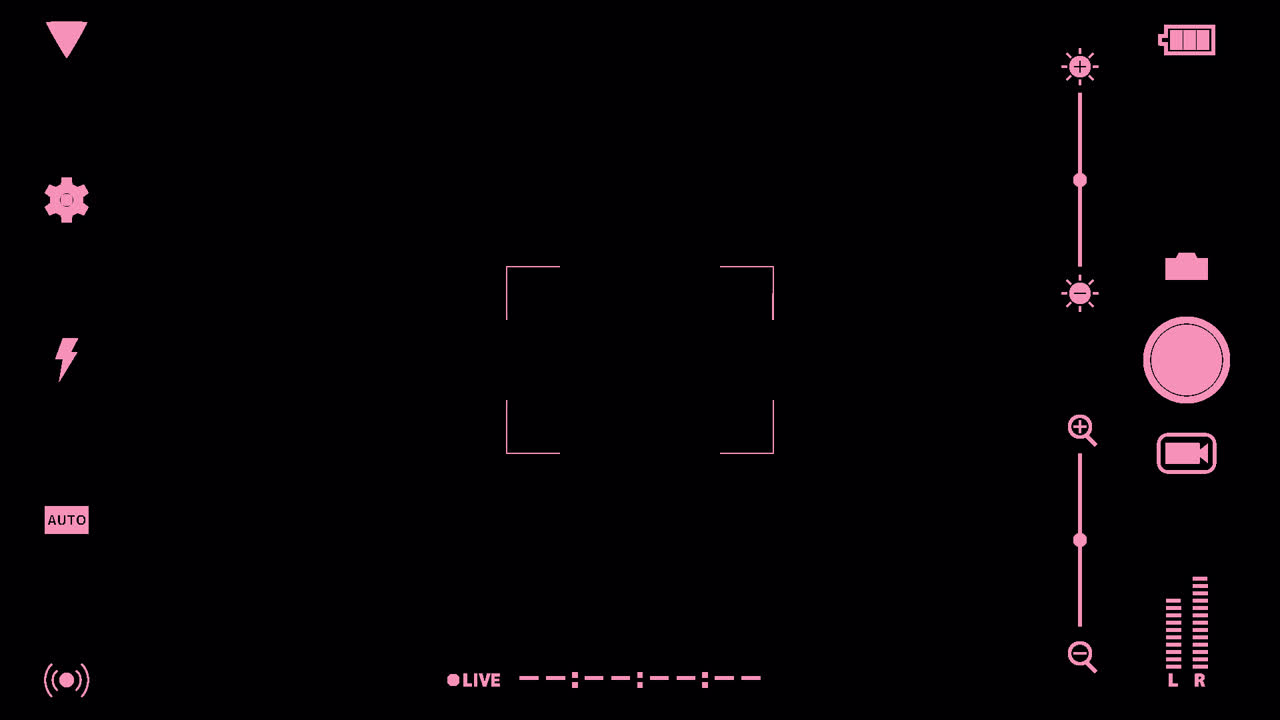 전화 카메라 라이브 애니메이션 오버레이 1080p - 30fps - 알파 채널 (6)