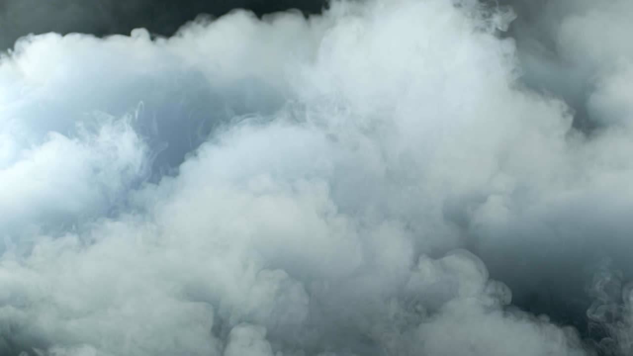nubes de humo de hielo seco realista