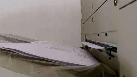 paper out from printer, scanner or laser copy machine