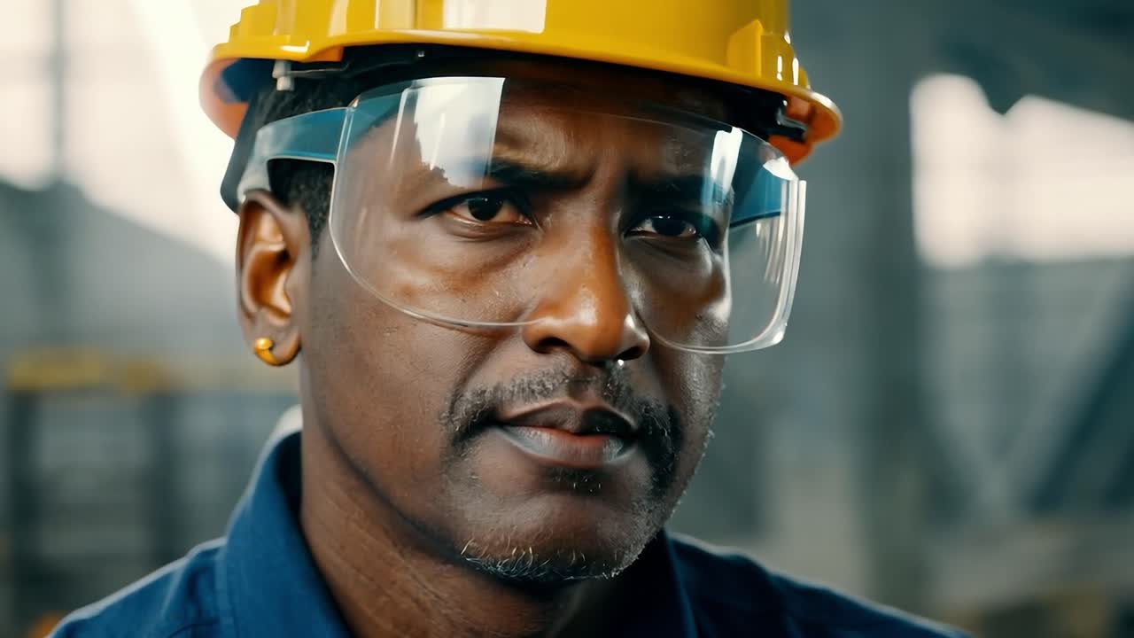 Retrato de un trabajador de la construcción