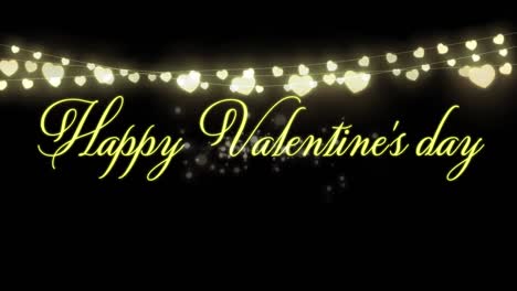 Animation-of-valentines-day-on-black-background