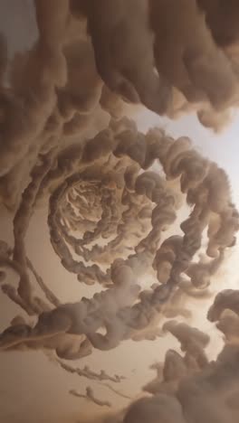 abstract swirling smoke and fluid forms