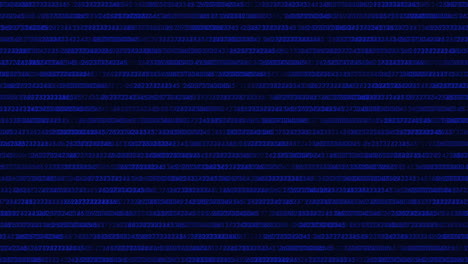 matrix binary code from numbers in dark space