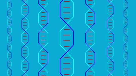 Animation-Vertikaler-Reihen-Eines-Rautenmusters-Mit-Bewegten-Linien-Auf-Blauem-Hintergrund