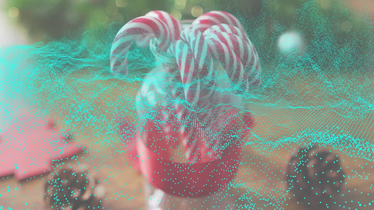 Turquoise cloud sweeping triggers camera focusing jar gliding pinecone drifting showing candy canes