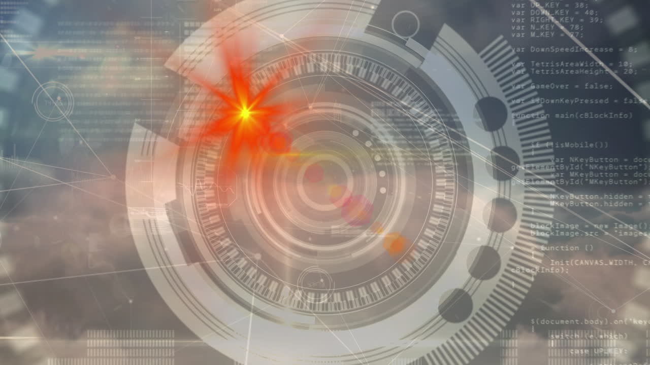 범위 스캐닝을 통한 연결 네트워크의 애니메이션