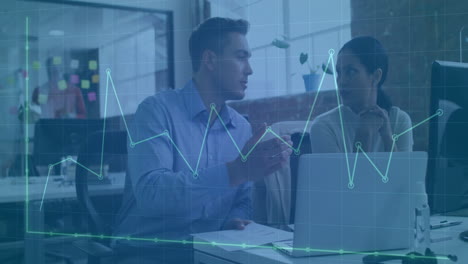 Animación-Del-Procesamiento-De-Datos-Financieros-Sobre-Diversos-Empresarios-En-El-Cargo