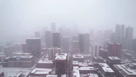 City-Snowstorm-in-Denver,-Colorado