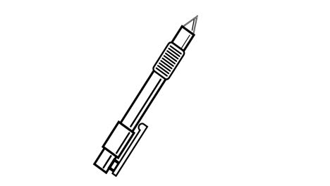 animation of pen icon moving on white background