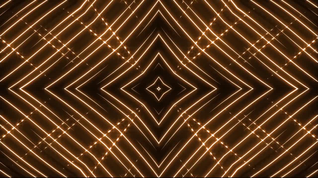 Golden Geometric Light Pattern