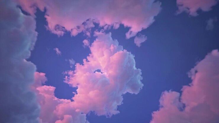 Time Lapse of Pink and Purple Clouds Moving Across the Sky