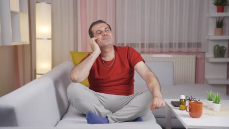 The man who doesn&#039;t feel well.