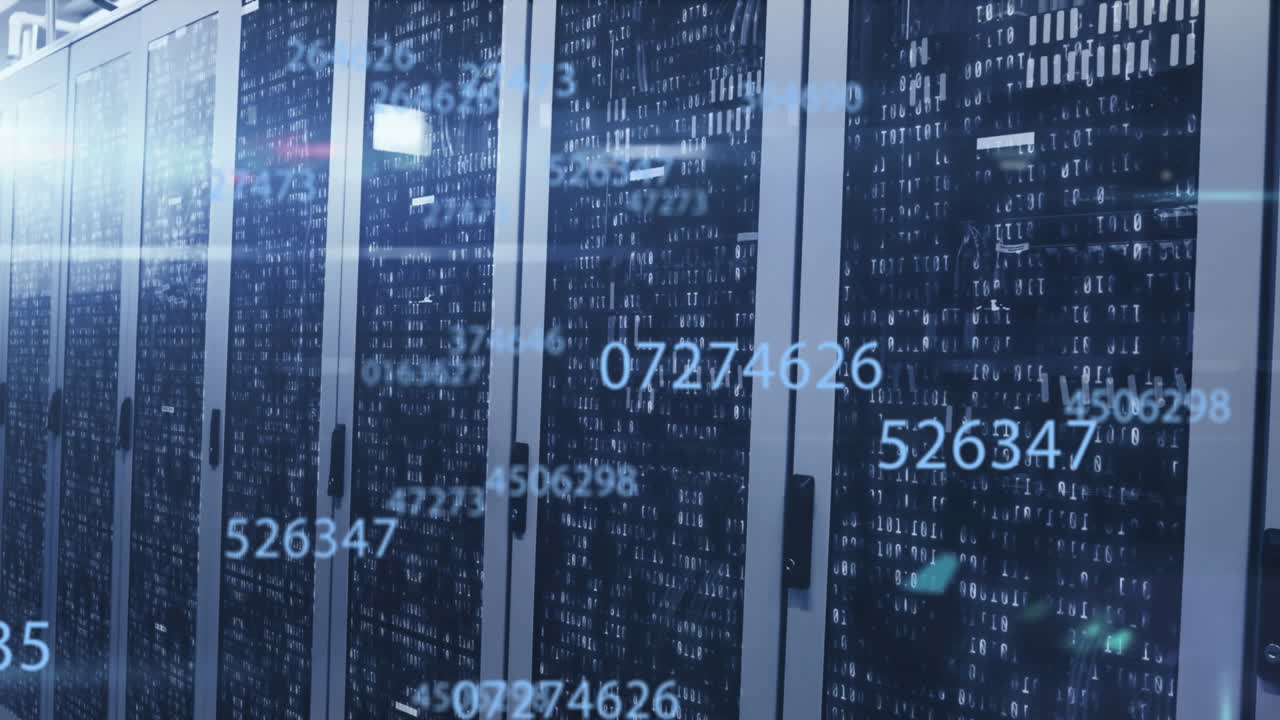 Animation of scientific data processing over server room