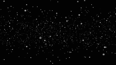 falling snow on a black background