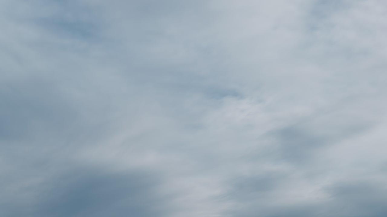 Timelapse of clouds moving and covering the sky