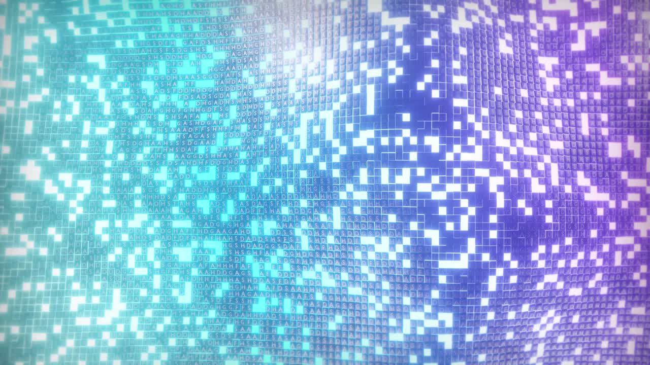 animación de una pared de azulejos en movimiento sobre un fondo claro