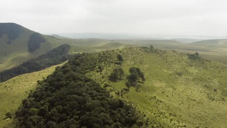 orbit shot of africa countryside