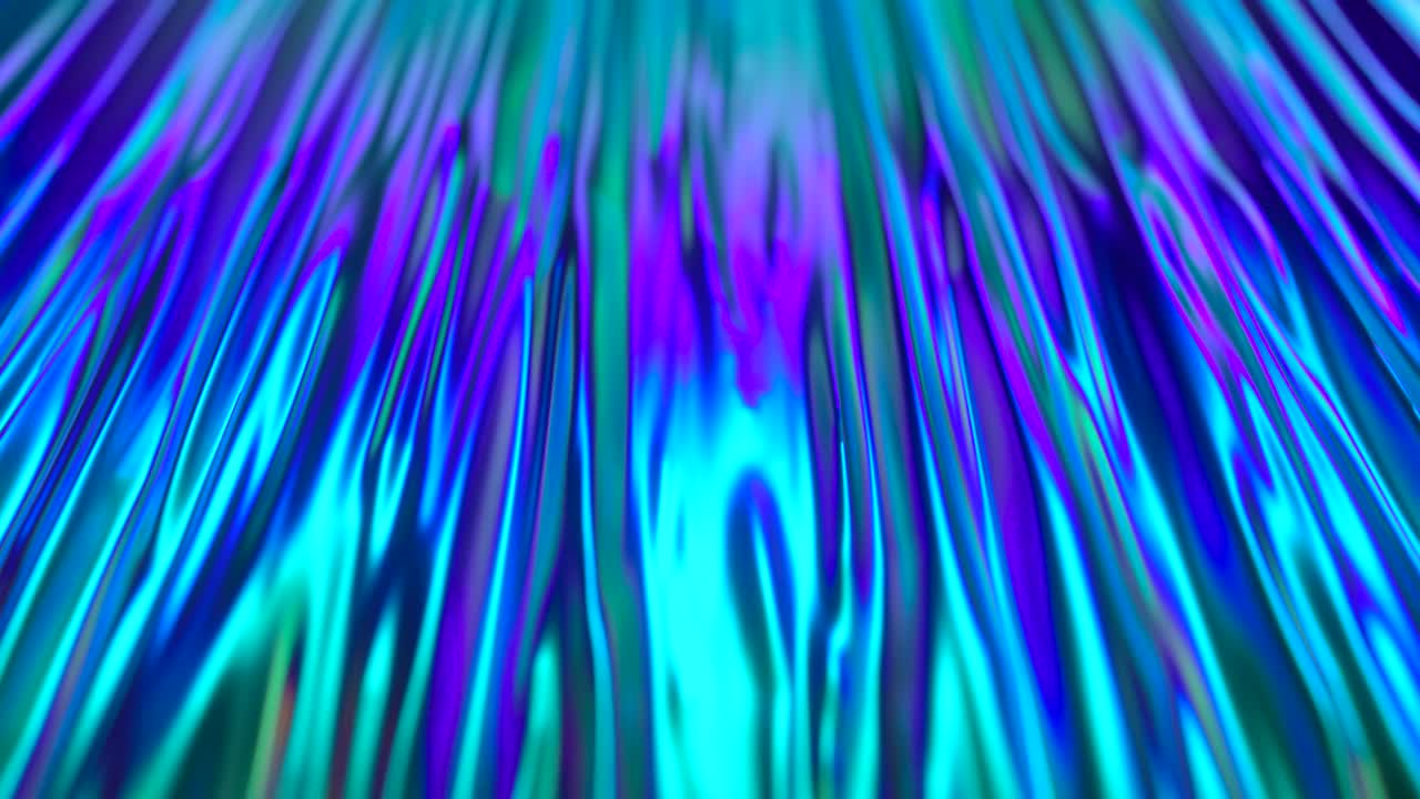 Colorful abstract animated background. The movement of a transparent multi-colored glass surface. Active movement of the liquid effect. Conceptual art. Rainbow gradient. Seamless loop 3d render