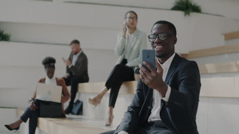 business people in modern office setting