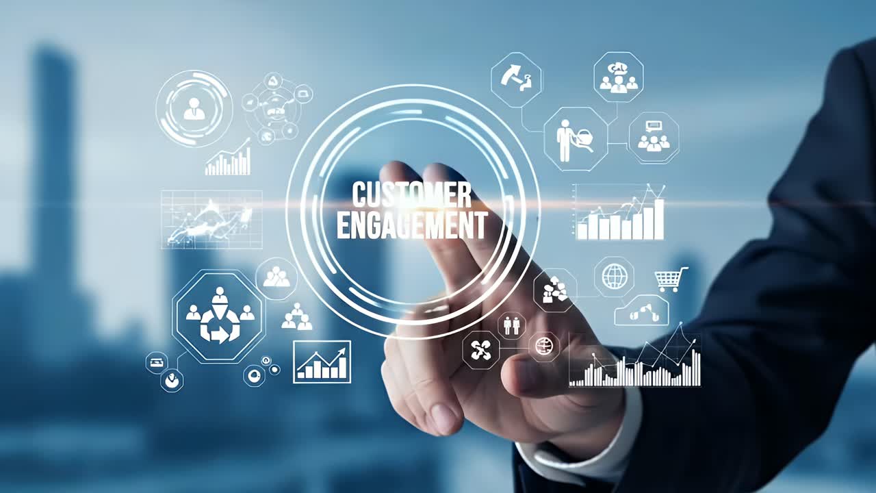 The circle is filled with various icons and graphics