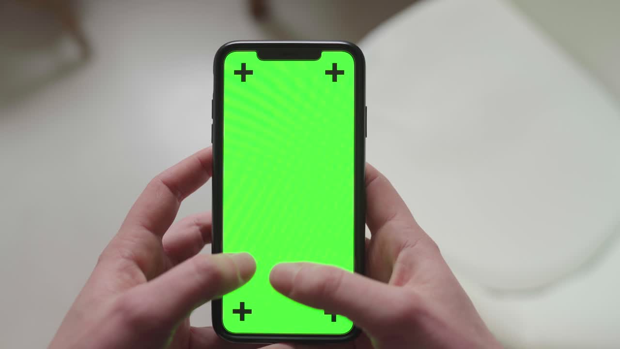 tecnología de pantalla táctil con plantilla de pantalla verde para visualización comercial