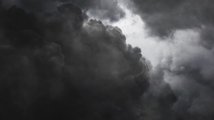 dark clouds and Lightning Storm Background