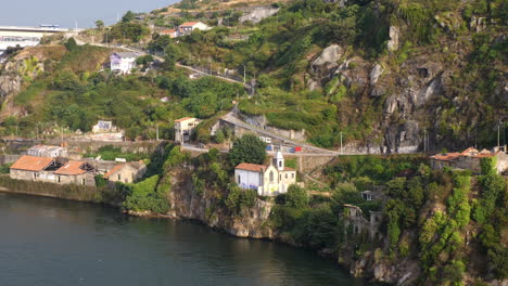 Surroundings-aerial-view-of-Porto,-Portugal