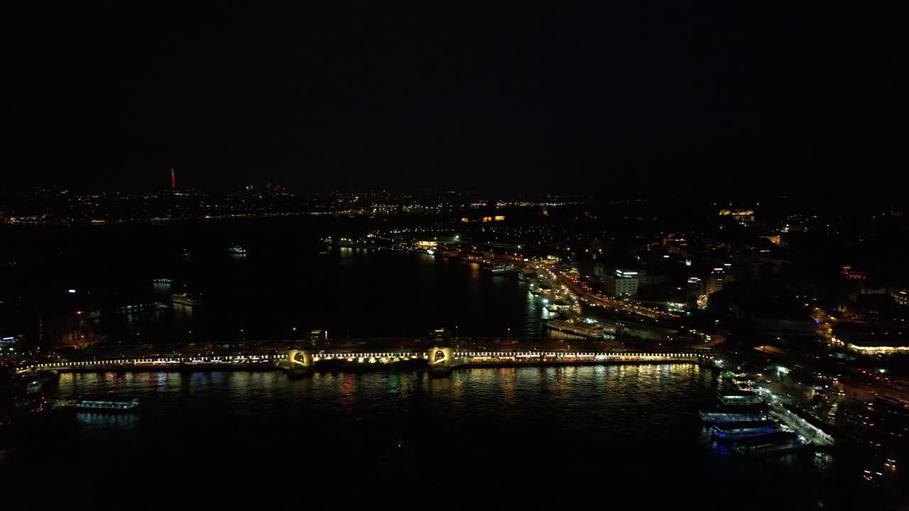 puente aéreo de la noche de galata