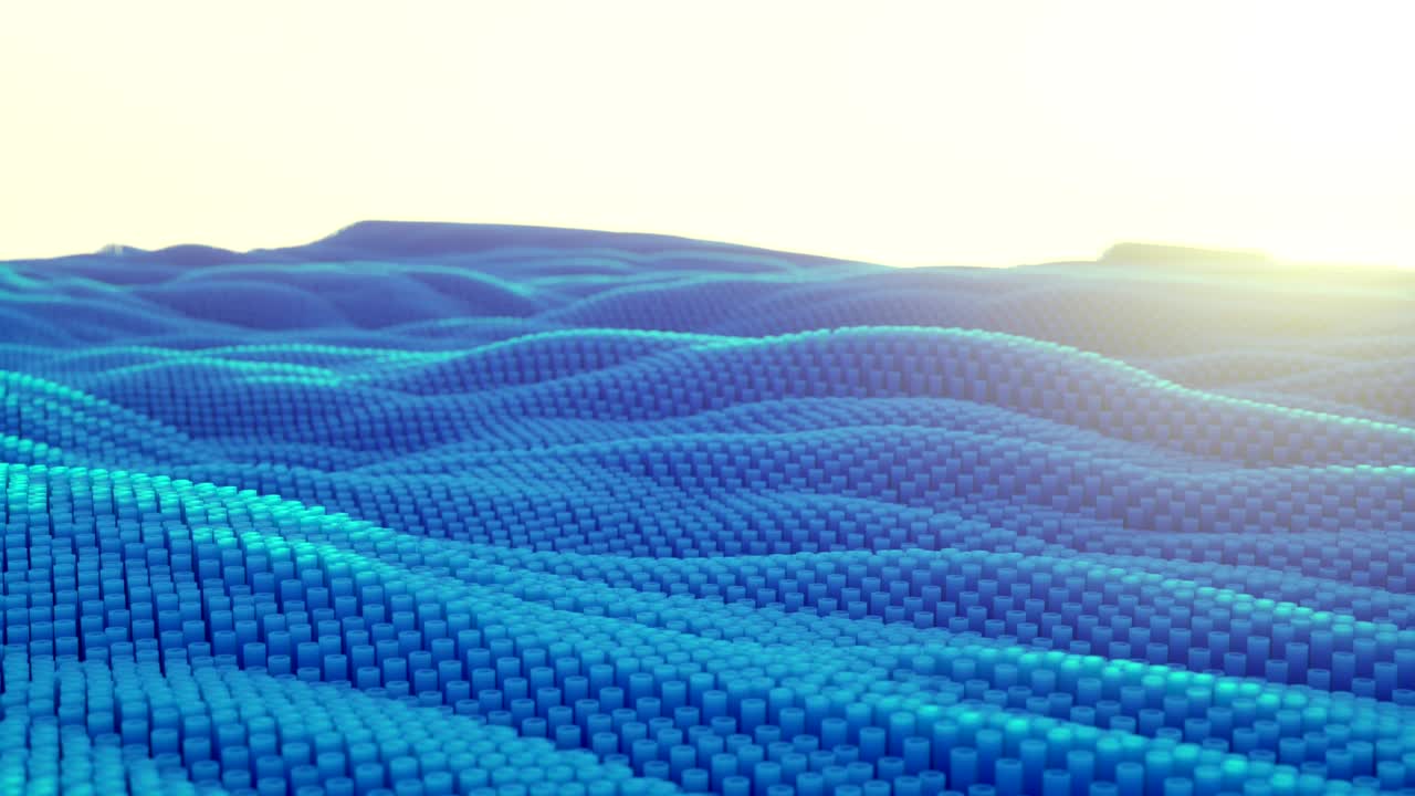 4K Abstract Topographic Waveform