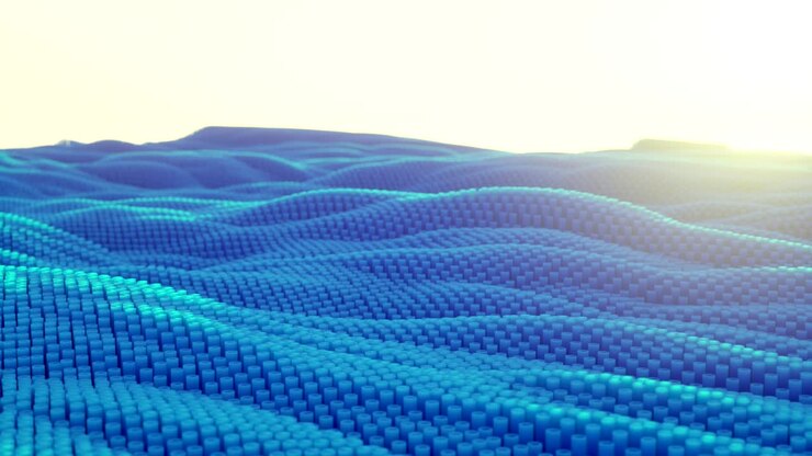 4K Abstract Topographic Waveform