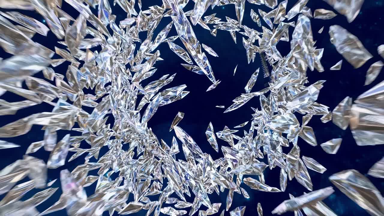 추상적인 크리스탈 터널